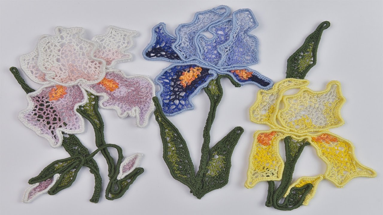 Irish Lace Floral Composition VIDEO Tutorial #irishlace