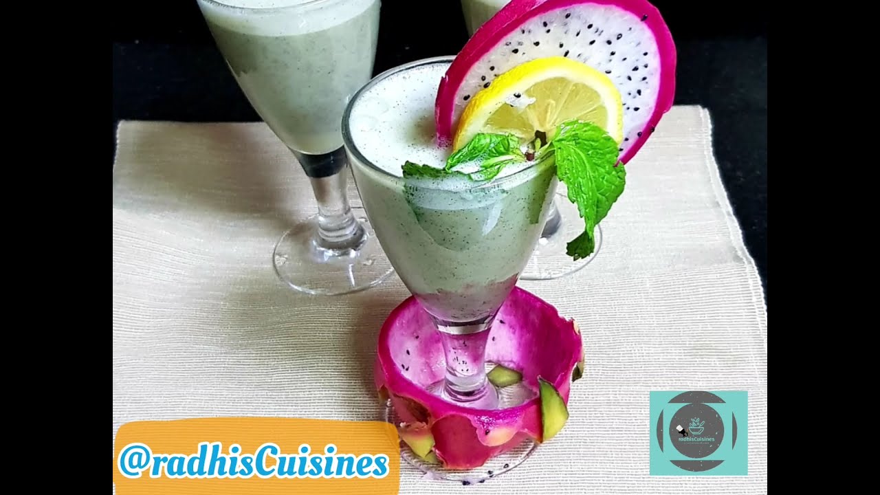 Dragon Fruit Lemon Mint Juice | Mocktail | Fresh Fruit Juice | Healthy Drinks