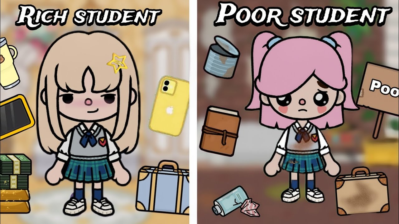 Rich student Vs Poor student (Toca life story) IIToca Stram ll