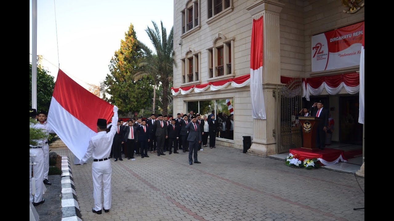 UPACARA BENDERA HUT RI KE 72 DI KBRI BEIRUT