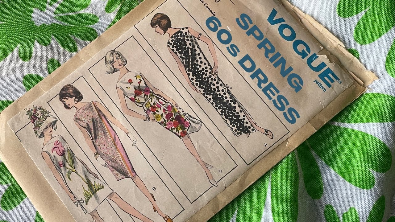 How to sew an easy spring 1960s sheath dress.