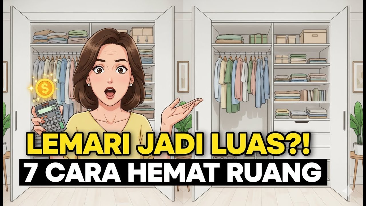 7 Cara Menghemat Ruang Lemari di Rumah Minimalis Agar Rapi dan Bersih