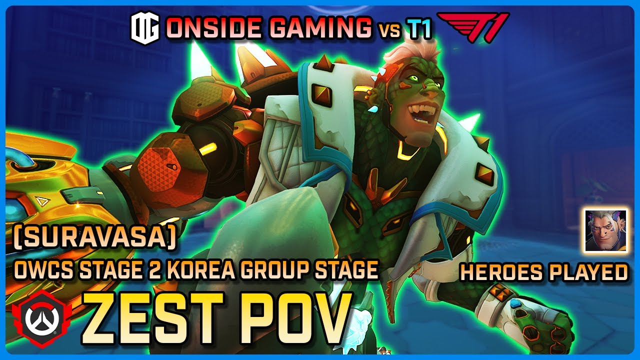 [ Zest ] Onside Gaming vs T1 | Suravasa | Round Robin | OWCS Korea Stage 2