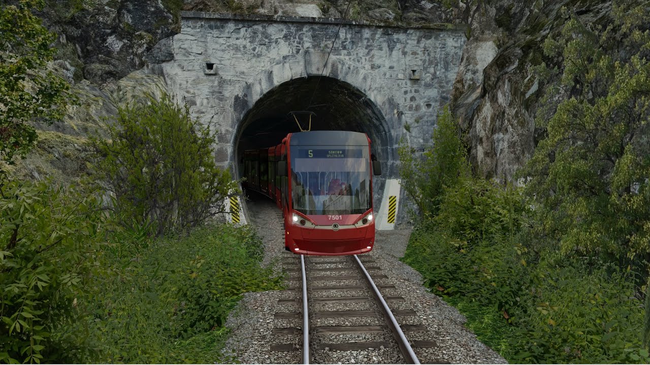 SIMT Simul&aacute;tor &bull; Linka 5 &bull; Ole&scaron;n&aacute; - Opletalova &bull; &Scaron;KODA30T