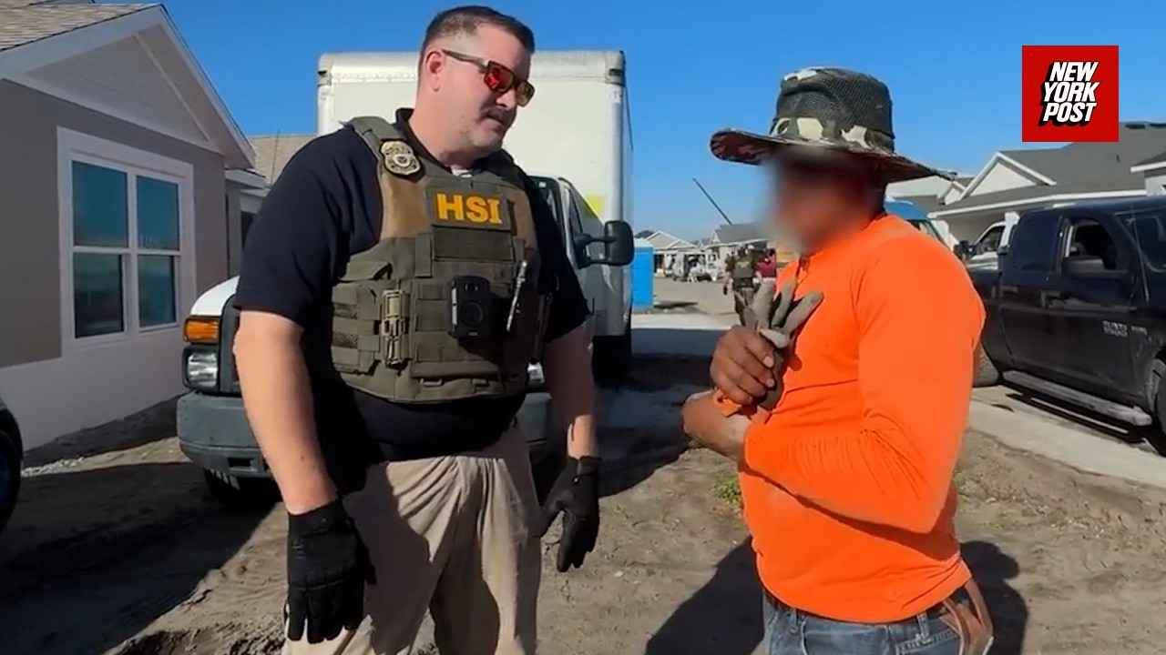 Watch the moment ICE officials pull construction workers off the job in Florida