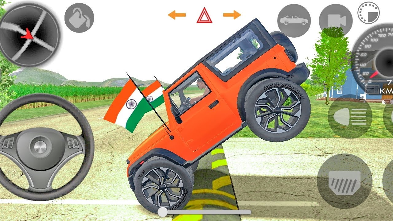  🔥 Indian Black Thar Cartoon Game | Modified Mahindra Thar 😈 | 2025 Gameplay Part 1