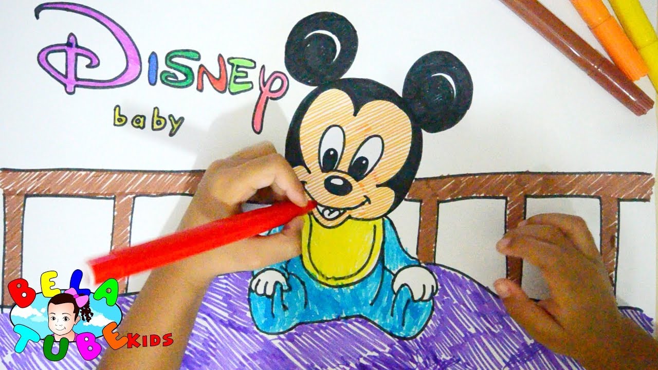 MICKEY BABY - Desenhando e Pintando com o Papai - BELATUBEKIDS