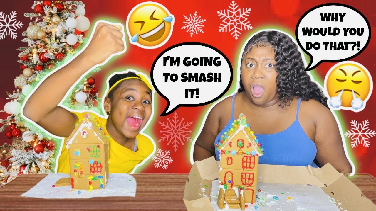 KARISSA ALMOST RUINED MY GINGERBREAD HOUSE