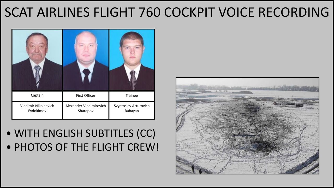 CVR - SCAT Airlines Flight 760 (with English subtitles)