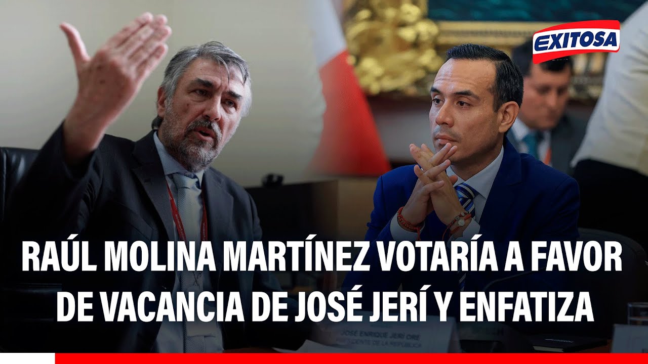 🔴🔵 Raúl Molina Martínez votaría a favor de vacancia de José Jerí y enfatiza