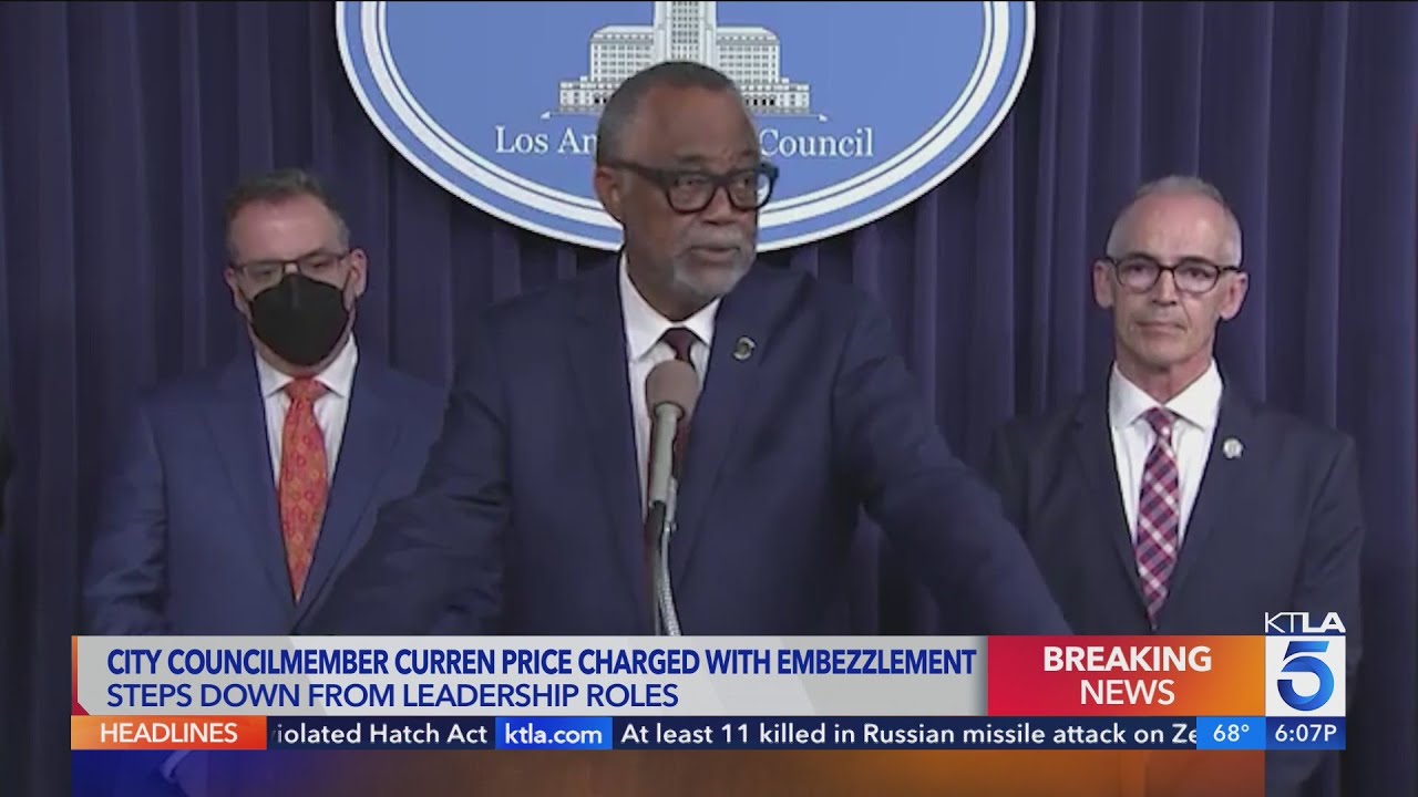 LA City Councilman Curren Price steps down amid corruption charges