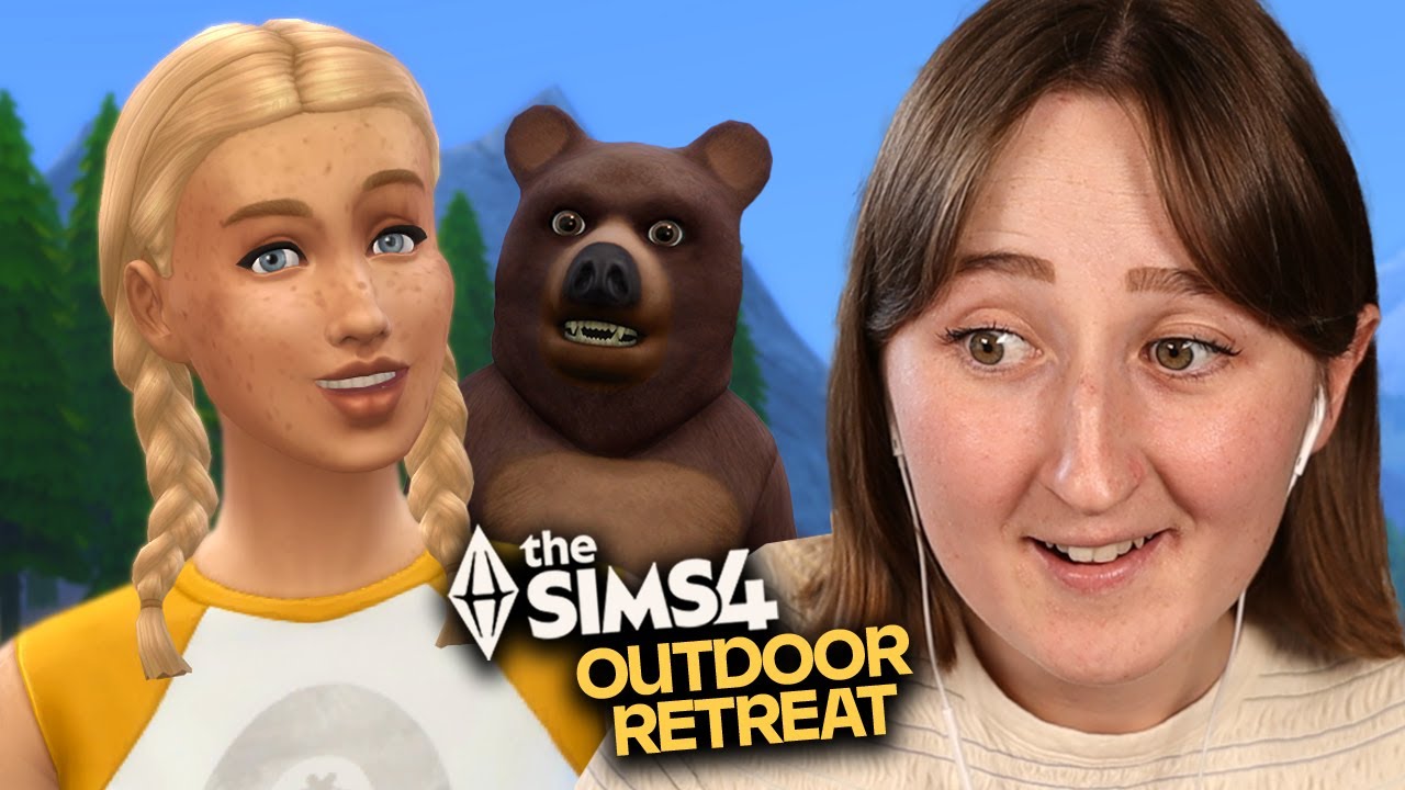 Playing The Sims 4: Outdoor Retreat to prepare for Adventure Awaits!