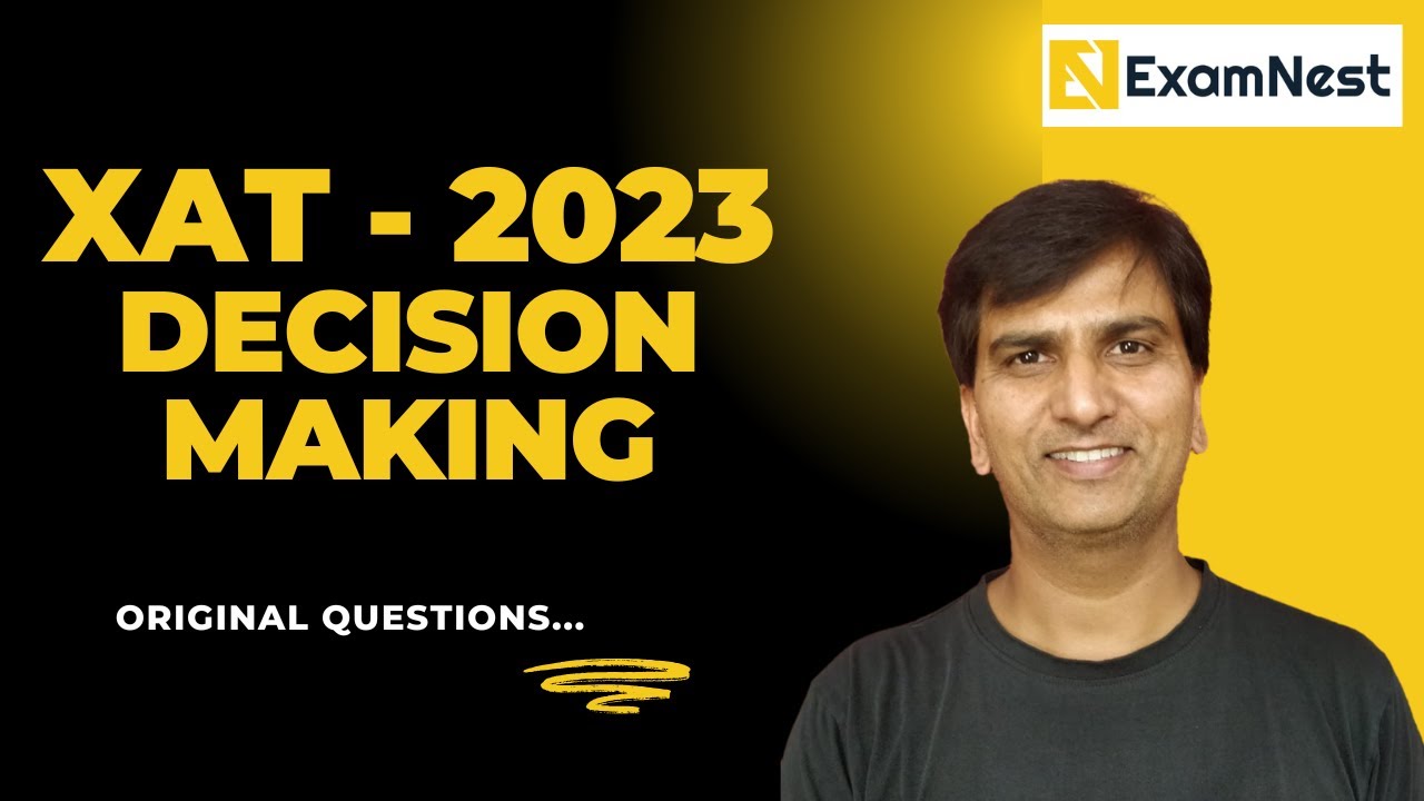 XAT 2023 Solutions | Decision Making | Previous Year Paper | Original Questions | MBA | XAT BDM