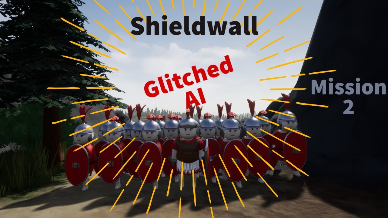 SHIELDWALL GAMEPLAY |  GLITCHED AI in Mission 2