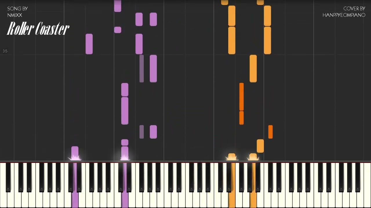 NMIXX (엔믹스) - Roller Coaster Piano Tutorial