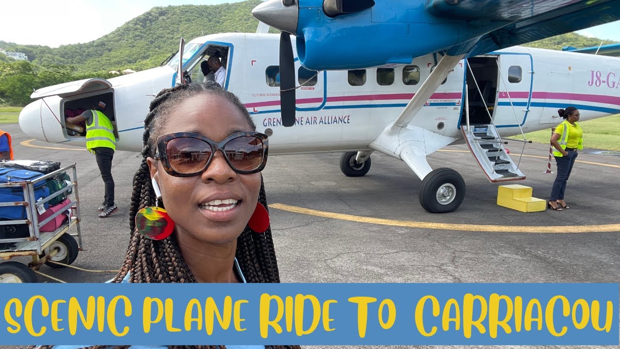 Scenic Aerial Views from Grenada to Carriacou | Fly With me on a 19 Seater Plane | One One Cocoa |