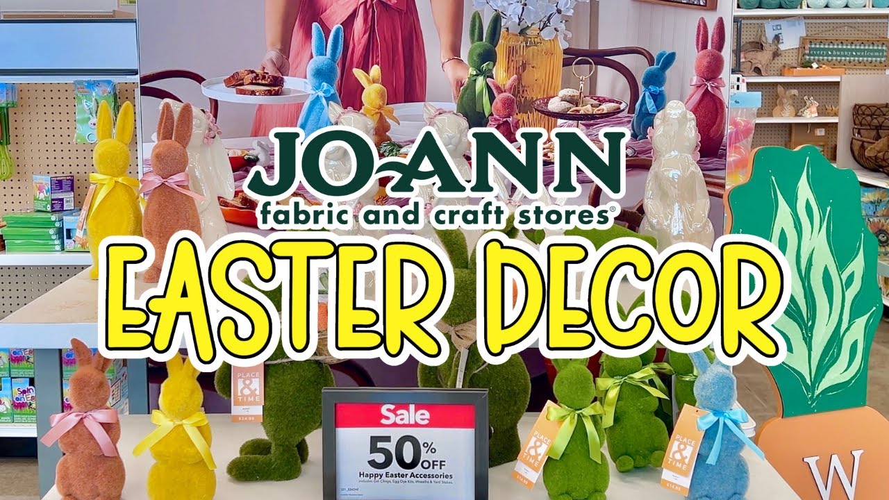 JOANN FABRICS EASTER DECOR 2024 | Shop With Me