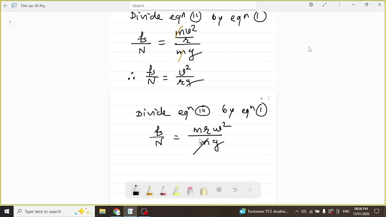 Horizontal Circular Track I Rotational Dynamics I Class XII