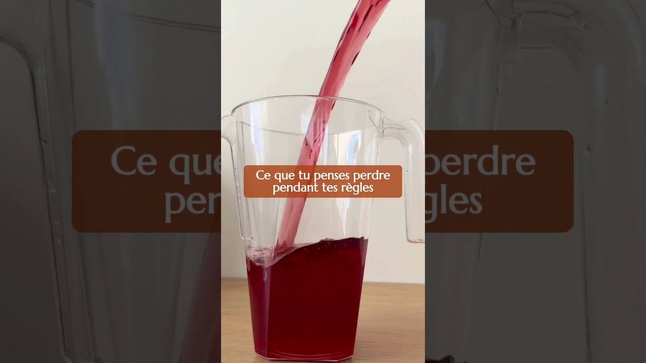 Ce que tu penses perdre pendant tes r&egrave;gles.. 🩸
