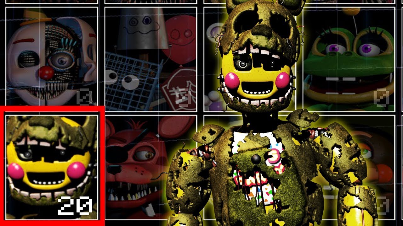 Toy Chica в костюме Springtrap в UCN! +Jumpscare! (UCN мод)