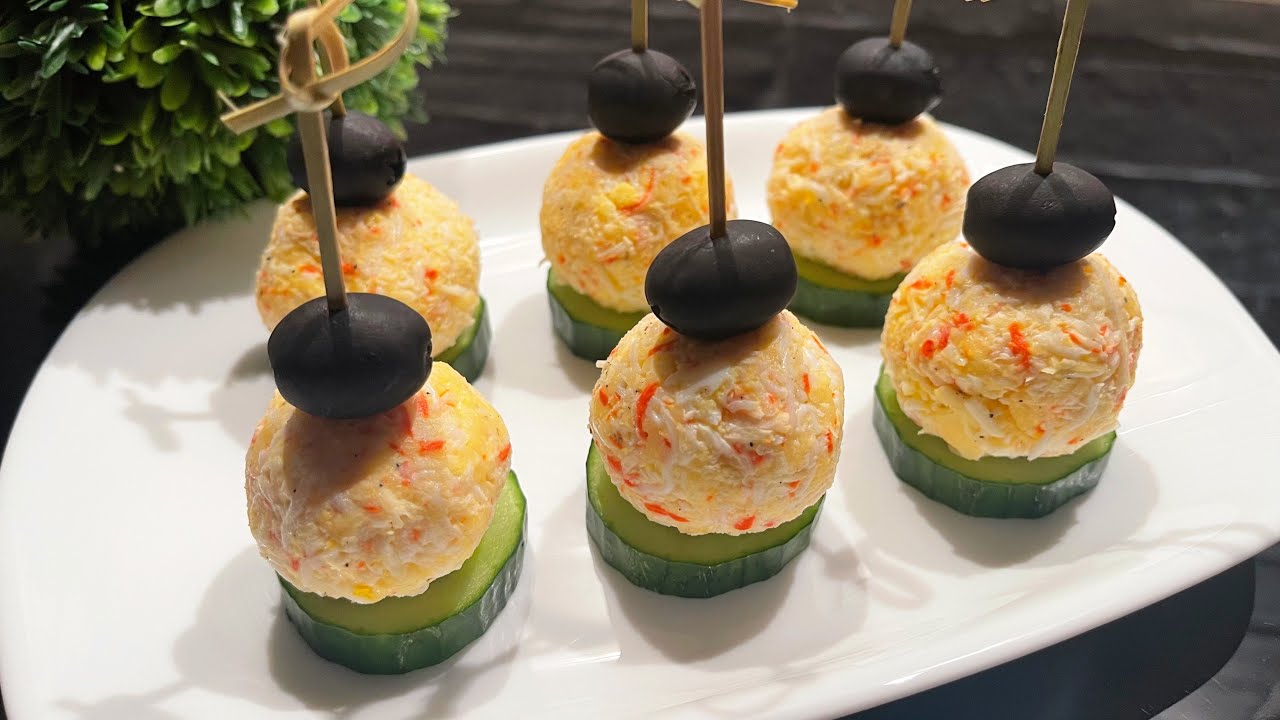 Быстрая закуска для вечеринки! Вкусные закуски для вечеринок и фуршетов за 5 минут!