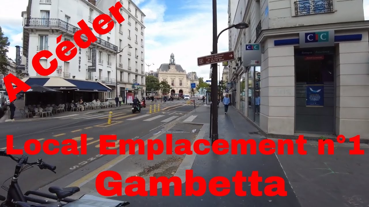 Emplacement num&eacute;ro 1 pour ce Commerce &agrave; C&eacute;der Place Gambetta &agrave; Paris 20