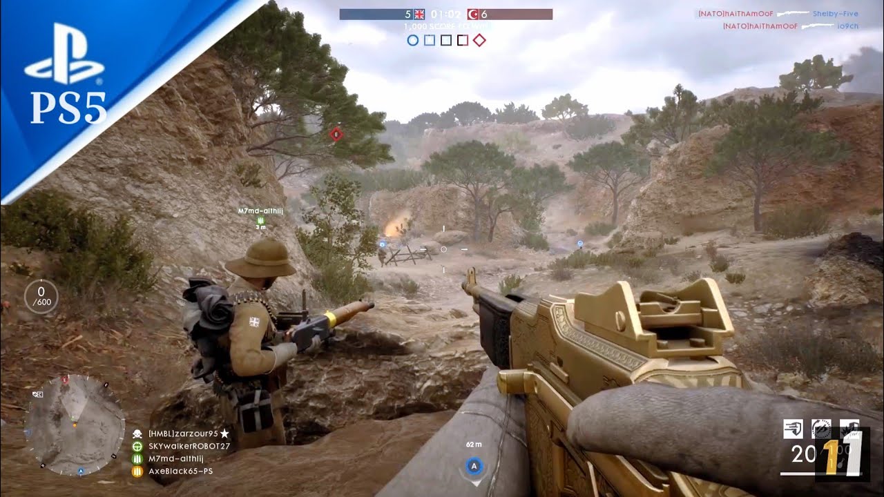 Battlefield 1: Conquest Gameplay - Achi baba Gameplay - PS5