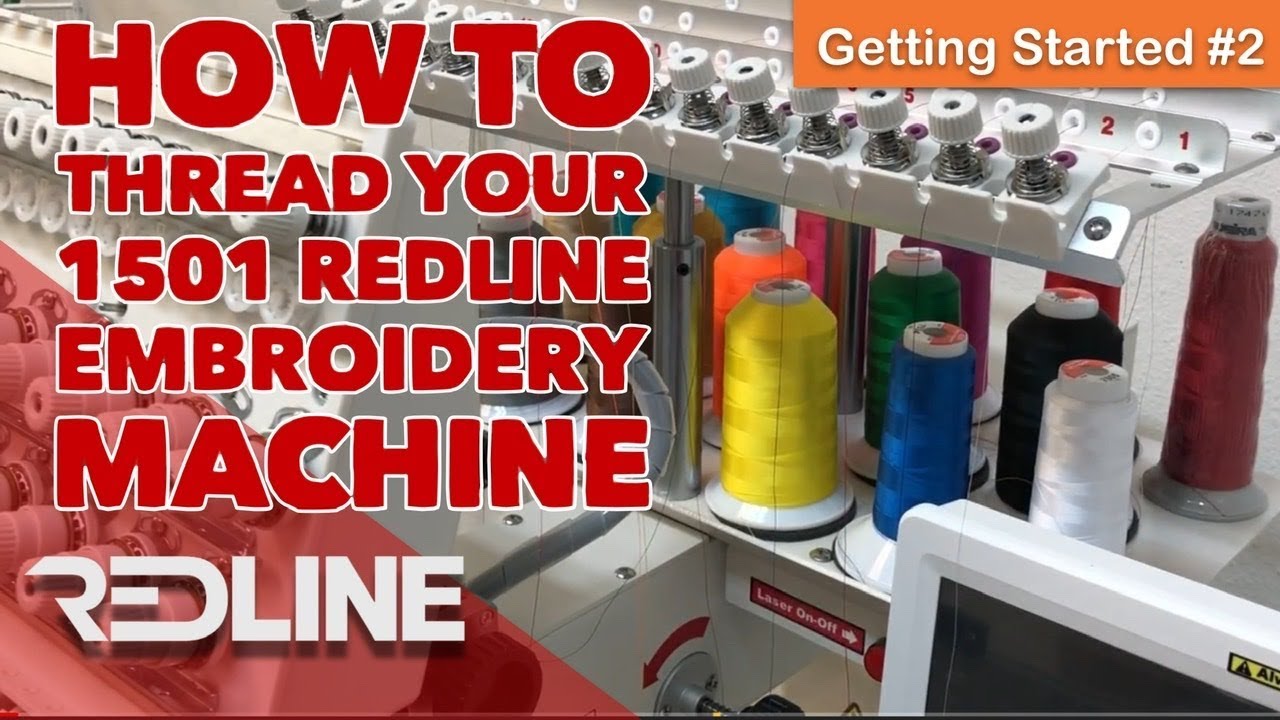 How to thread your Redline Embroidery Machine New head