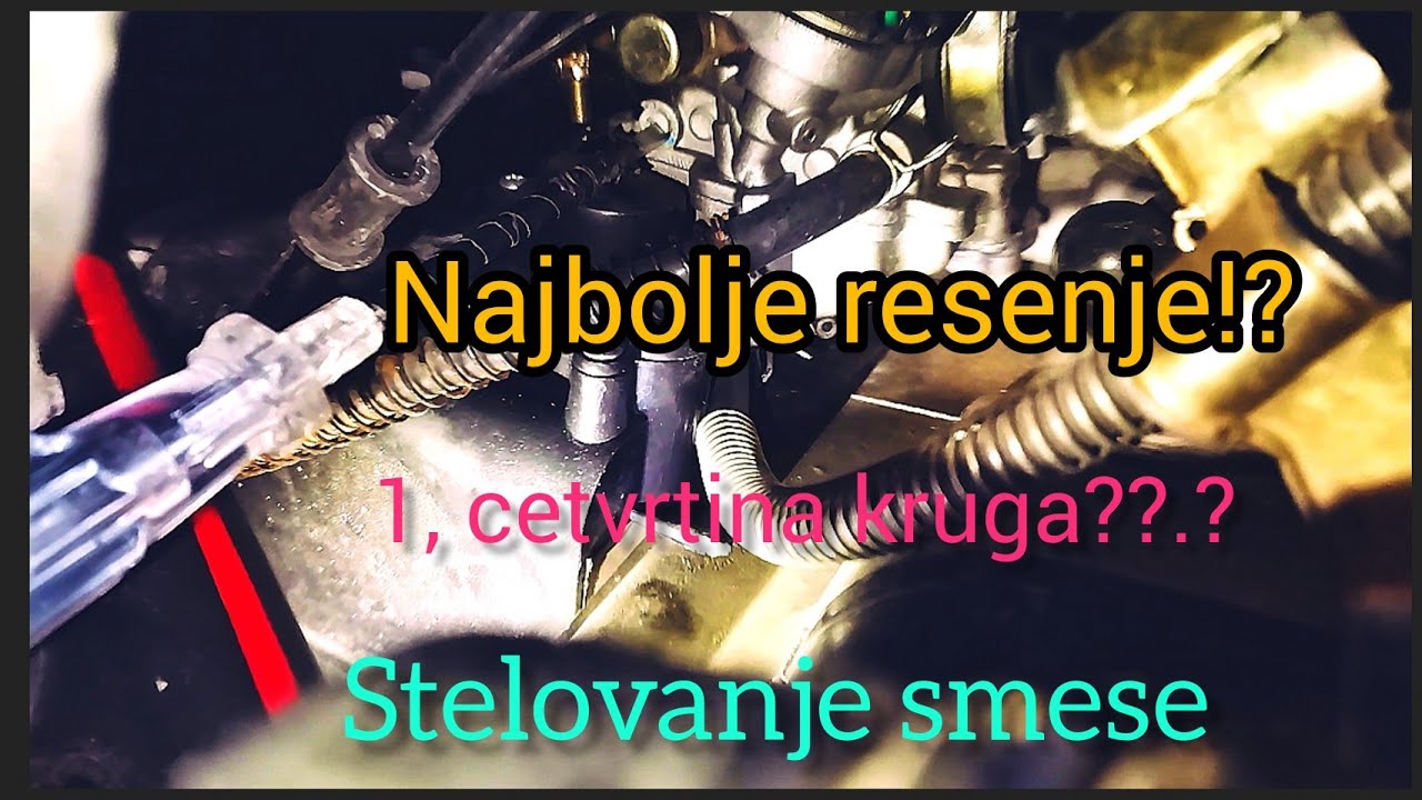 Pravilno podesavanje smese?? I ler gasa kod 4t i 2t skutera👍Serijal odrzavanja skutera 2 deo