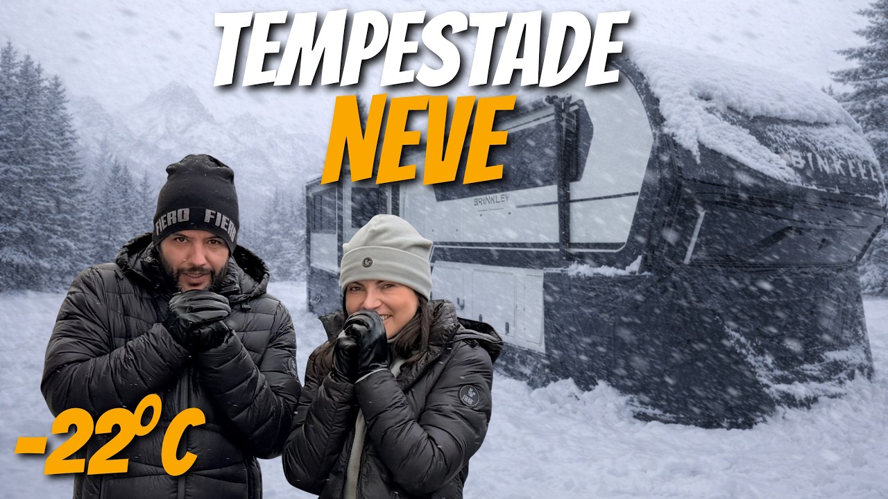 TRAILER gigante preso na NEVE: Veja nossa rotina no INVERNO extremo