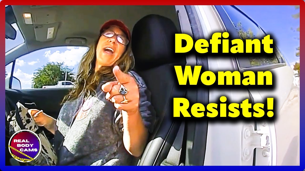 Belligerent & Defiant Woman’s Failed Attempt to Evade Arrest!