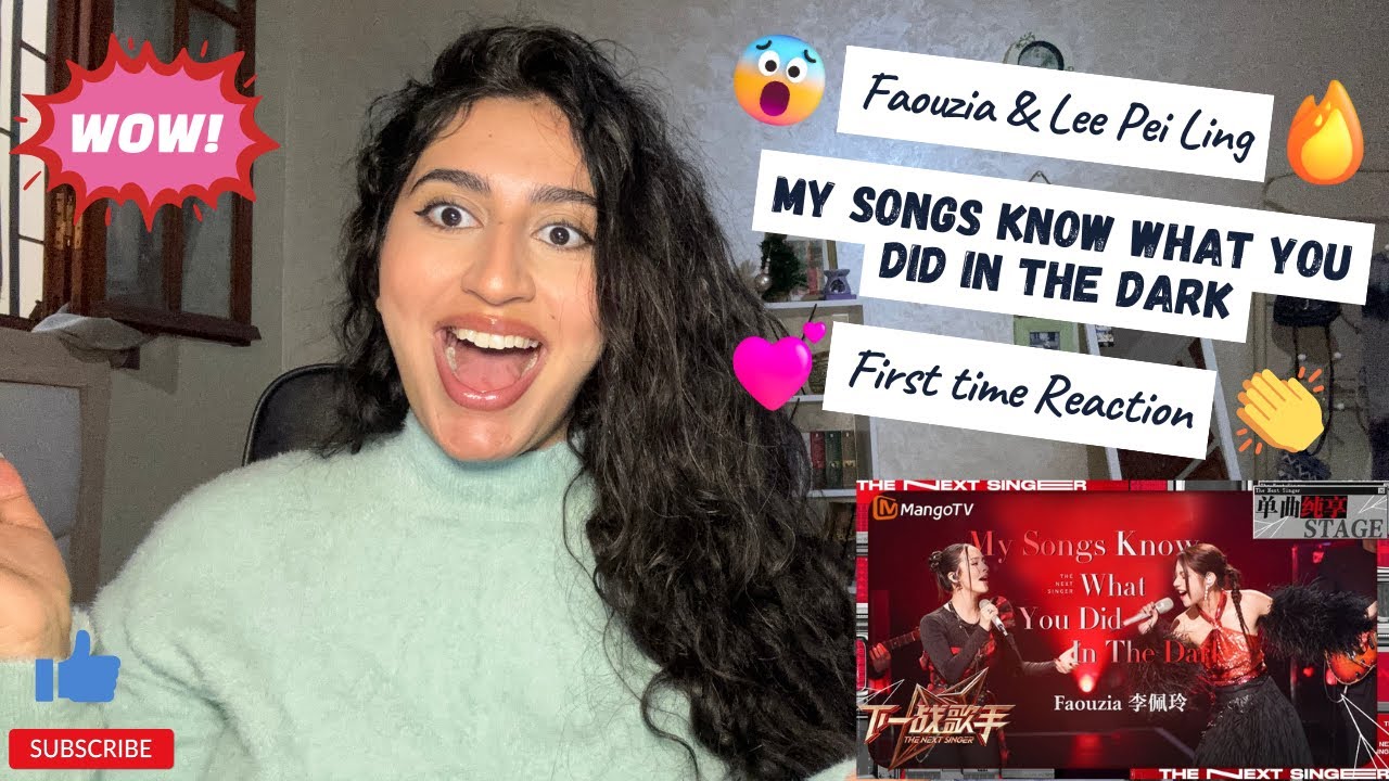 Faouzia & 李佩玲 My Songs Know What You Did In The Dark | The Next Singer | First time REACTION/REVIEW