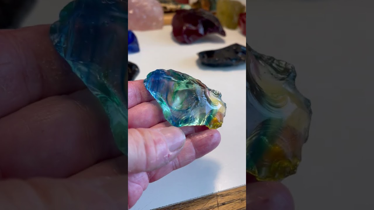 Mt. Shasta Gem Volcanic Glass and Obsidian Clovis Story Stone Faces and Mammoth Effigies