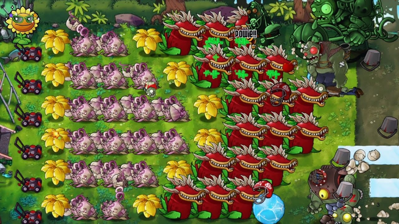 PvZ Fusion : Plants Uniq Trap vs All Zombies #08