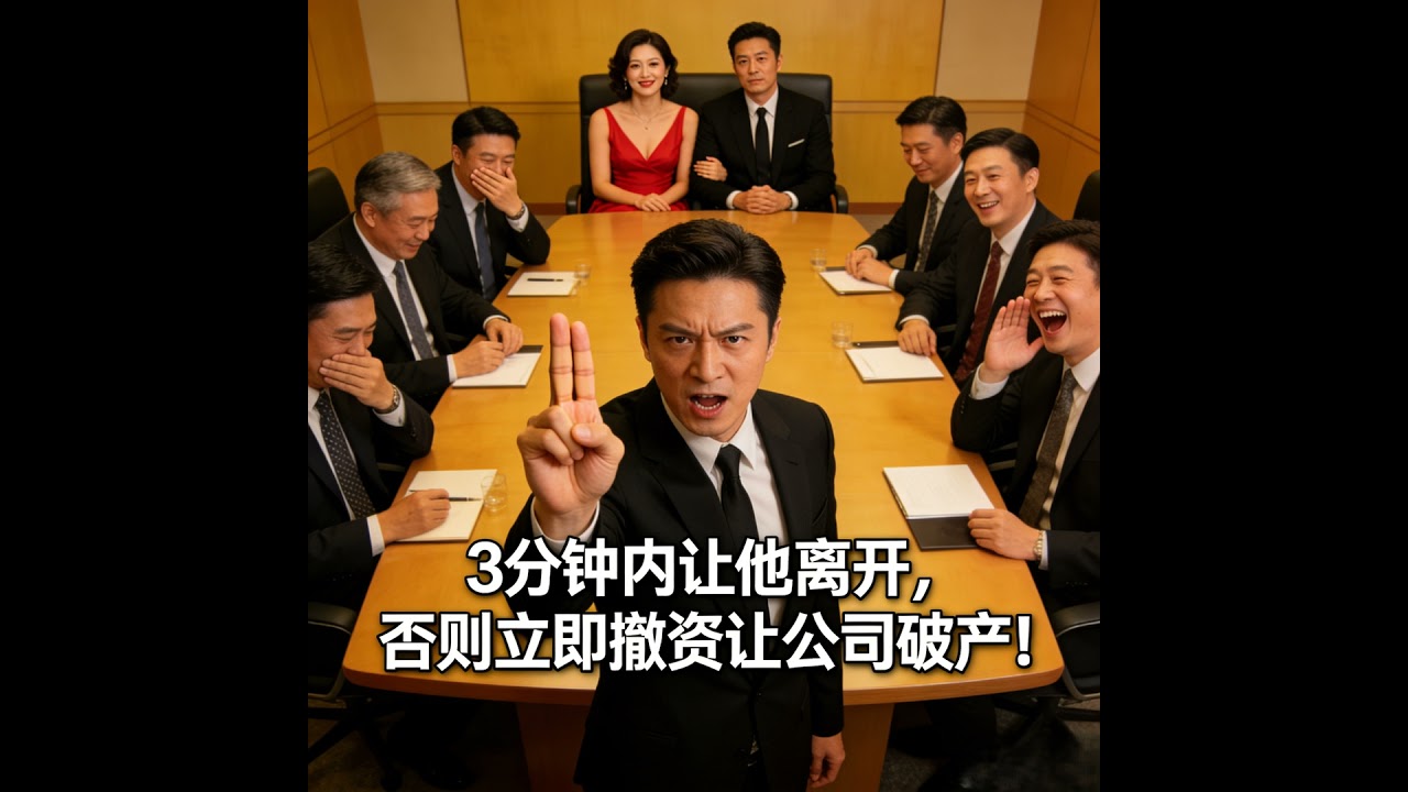 【人间故事】董事会妻子带男闺蜜坐主位，我限 3 分钟他离开否则撤资，众人嘲笑，3 分钟后全傻眼。