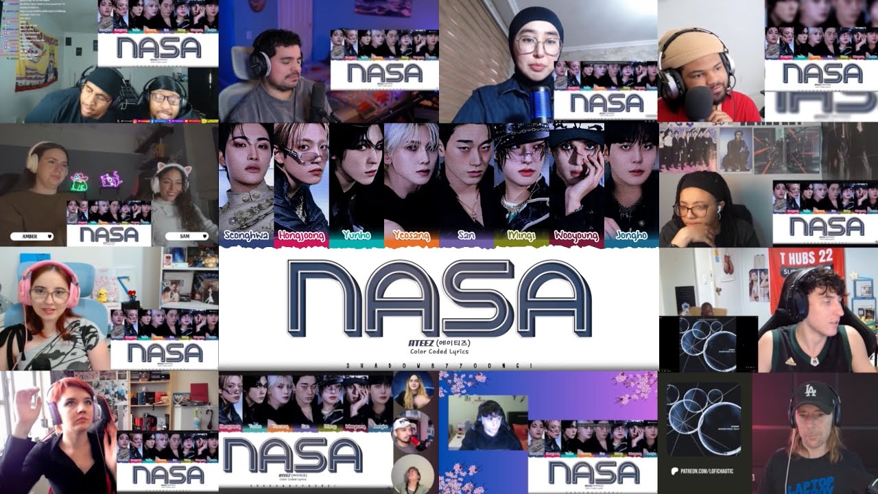 ATEEZ - 'NASA' (Color Coded Lyrics) REACTION MASHUP 