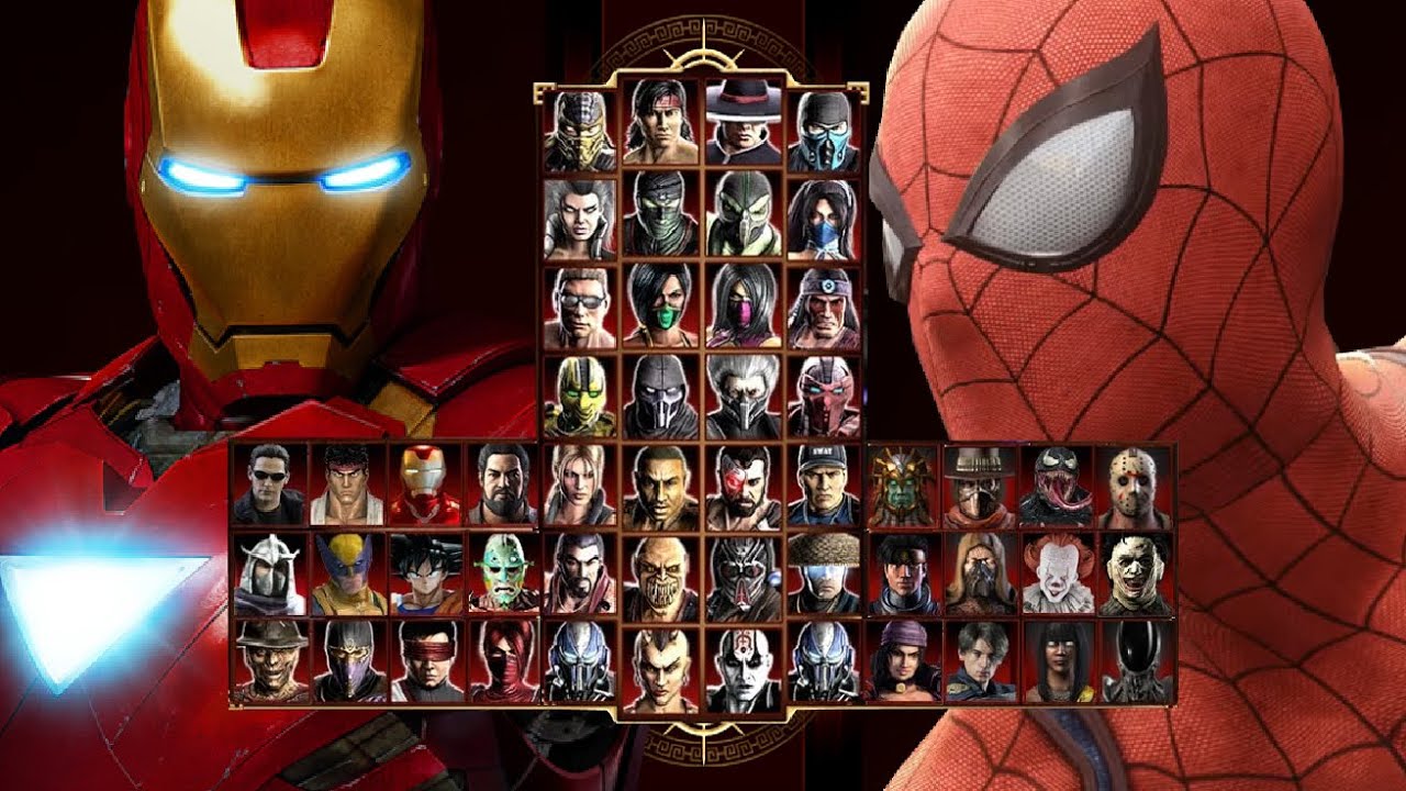 Mortal Kombat 9 - Expert Tag Ladder (IRON MAN & SPIDERMAN) MOD - Gameplay @(1080p) 60ᶠᵖˢ ✔