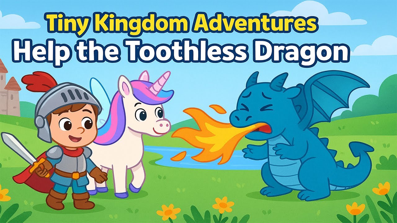 Tiny Kingdom Adventures Help the Toothless Dragon 🐉✨ Calmness and Kindness Kids Learning Cartoon