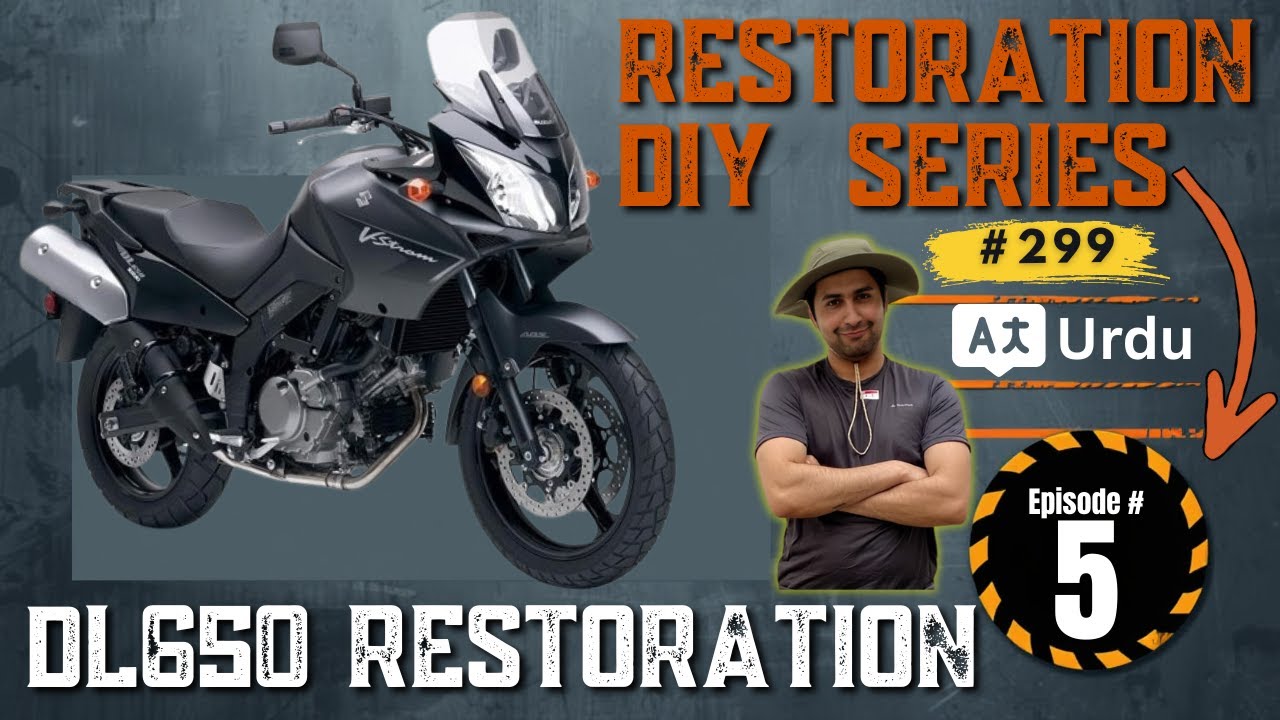 299  - Part 5 Suzuki DL650 V-Stroom 2008 / Restoration / Paint job/ All plastic and rusty parts