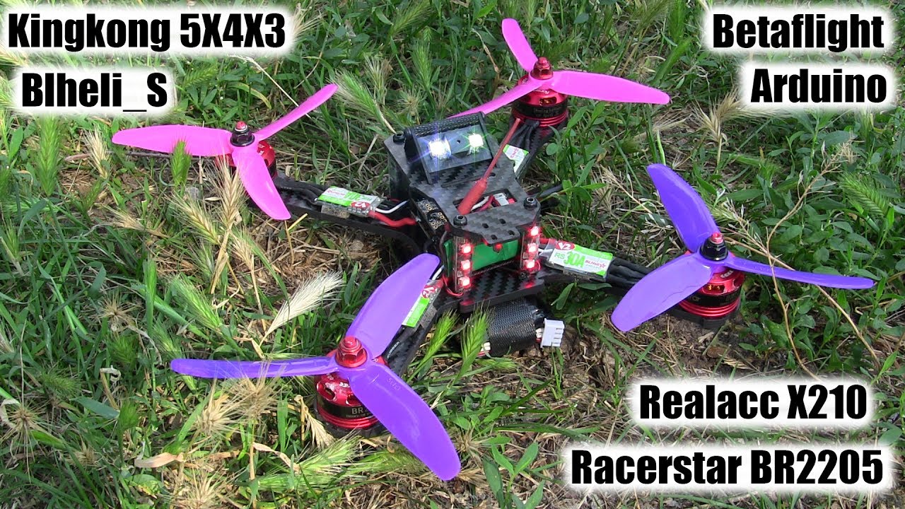 Сборка гоночного квадрокоптера Sp Racing F3 + Realacc X210