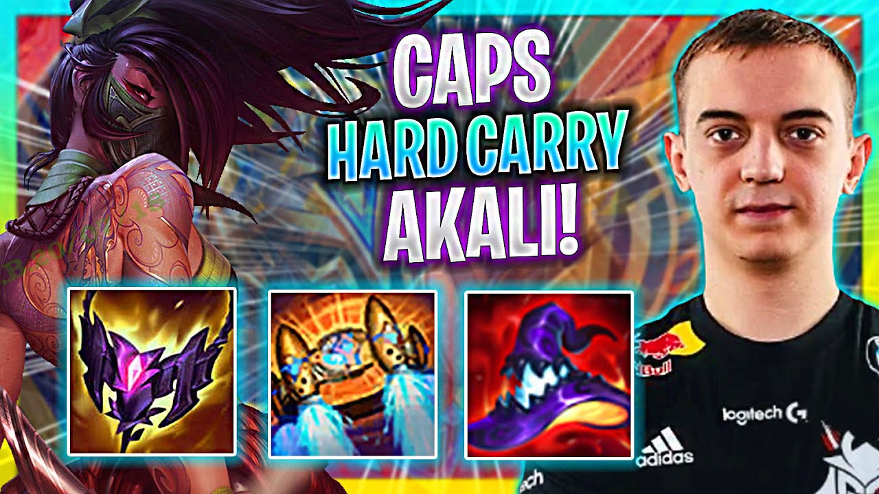 CAPS HARD CARRY WITH AKALI! | G2 Caps Plays Akali Mid vs Azir! | Season 2023