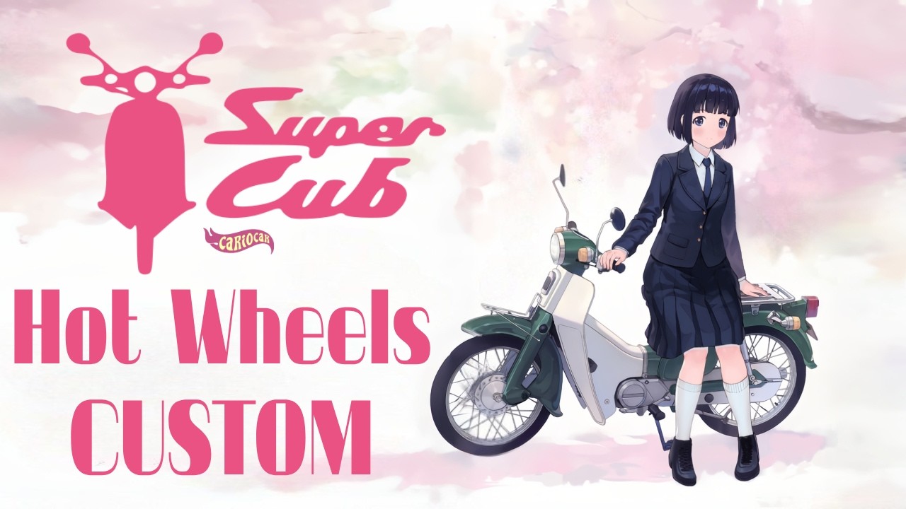 Customizei esse Hot Wheels inspirado em um anime - Super Cub (スーパーカブ)