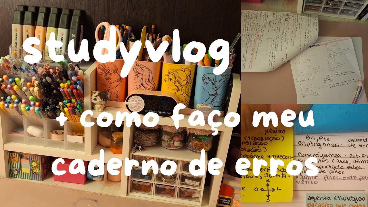 STUDY VLOG: química + caderno de erros
