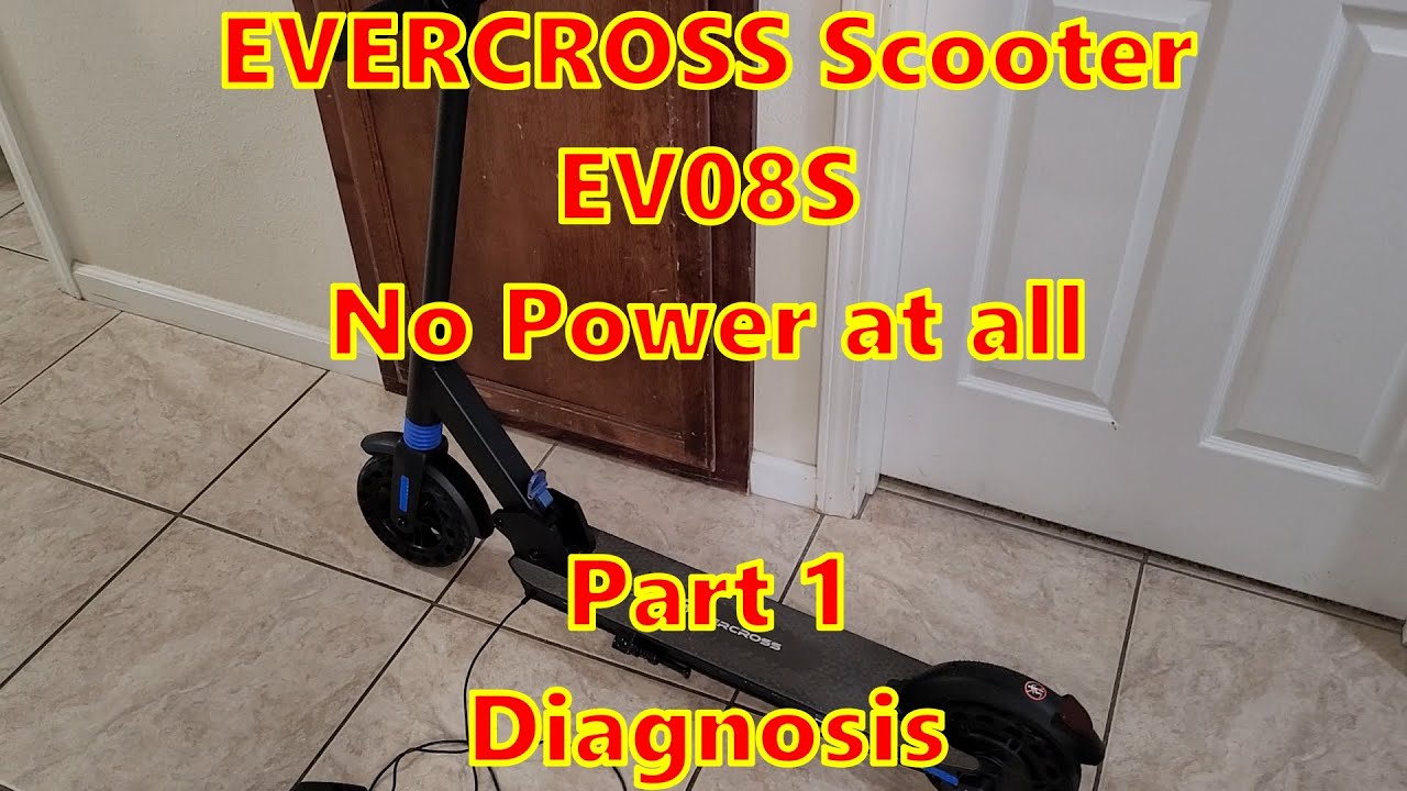 Evercross EV08S Scooter that will not turn on Part 1 - Diagnosis