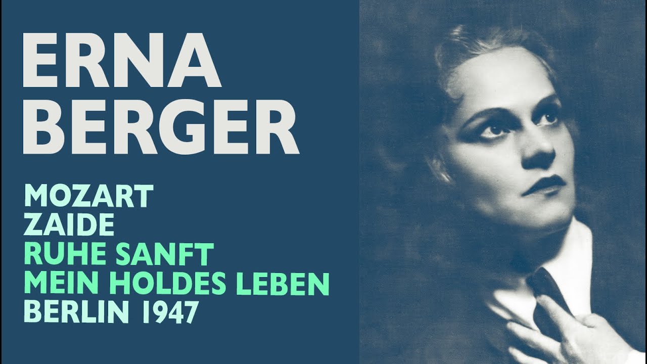 Erna Berger sustains her pure tone in Mozart's slumber aria