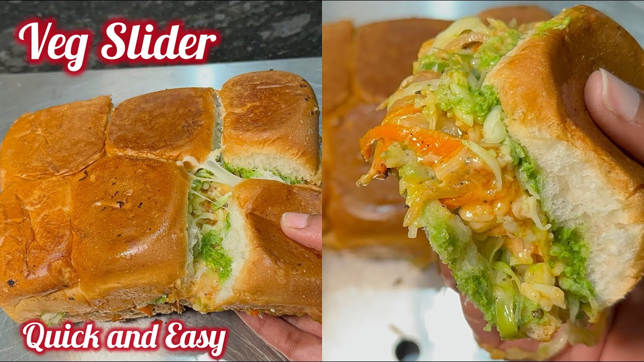 ఈజీ & టేస్టీ వెజ్ స్లైడర్స్ పార్టీ స్టార్టర్ Veg sliders perfect party starter|Easy,cheesy&delicious