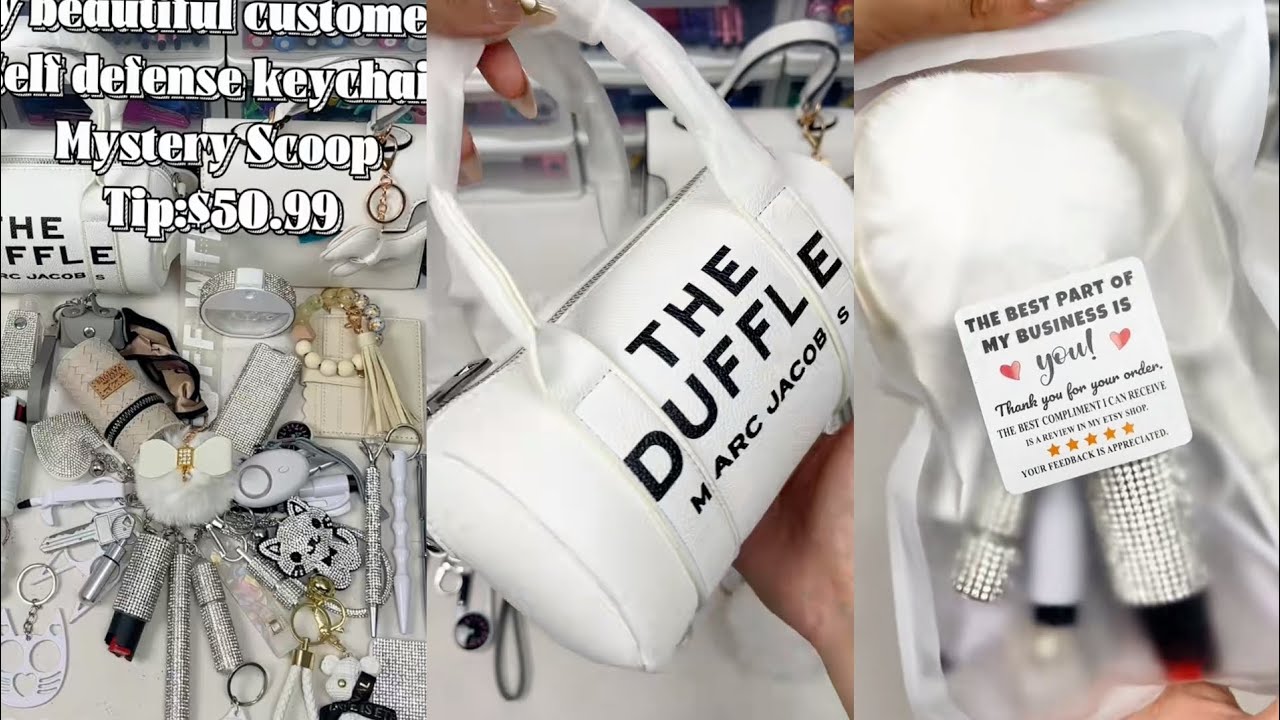 All White🐑‎Huge 40 scoop order packing| Satisfying ASMR| Selfdefense & Cutebag| Enjoy💋