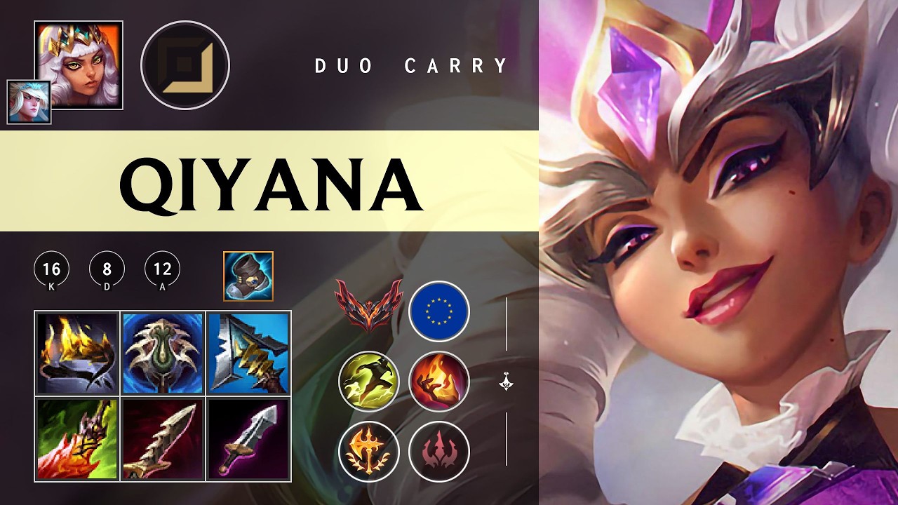 Qiyana ADC vs Sivir - EUW Grandmaster Patch 26.03