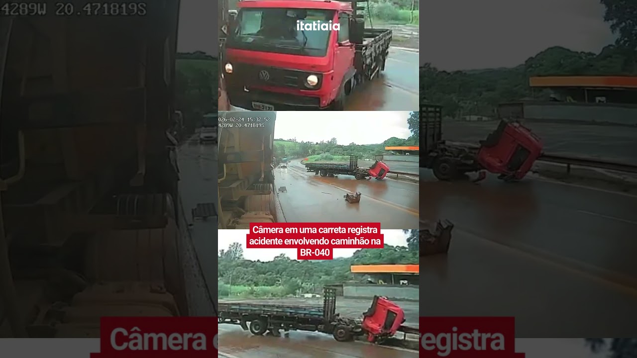 C&Acirc;MERA REGISTRA MOMENTO EXATO DE ACIDENTE NA BR-040