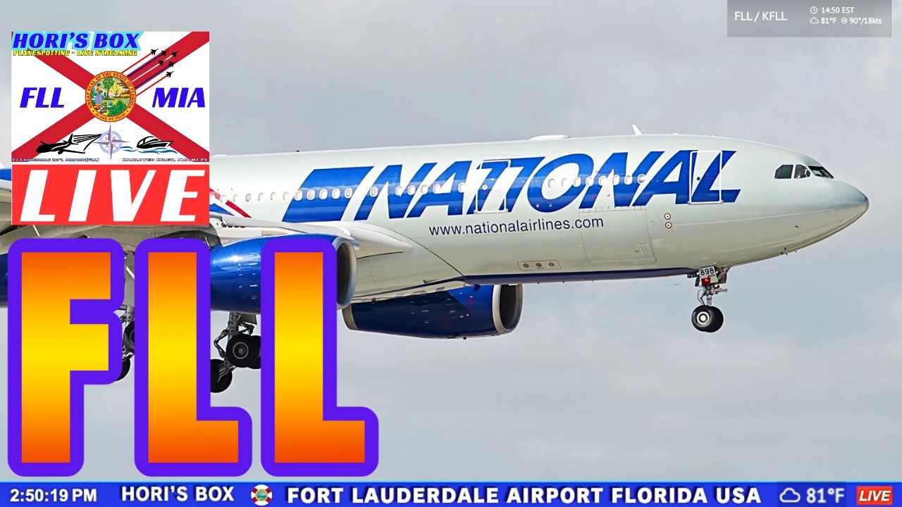 🔴  LIVE | FLL Plane Spotting | Fort Lauderdale-Hollywood International Airport | March 3, 2026